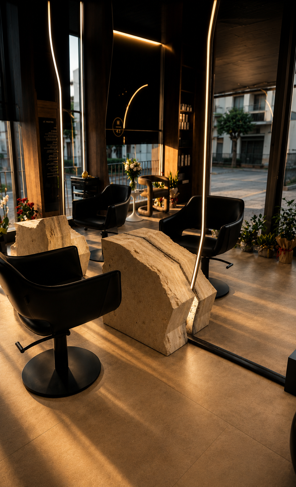 Specchi luminosi e postazioni MAISON 43
